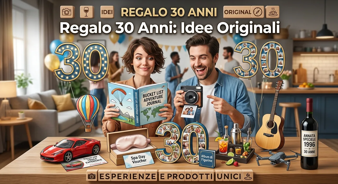 Regalo per i 30 anni: idee originali per un compleanno che conta