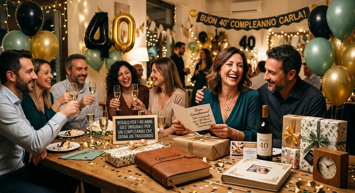 Regalo per i 40 anni: idee originali per un compleanno che segna un traguardo