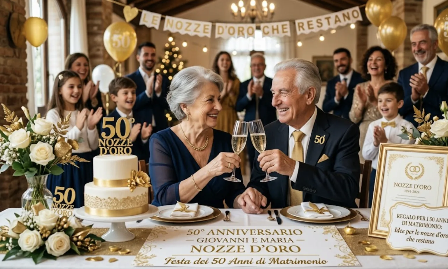 Regalo per i 50 anni di matrimonio: idee per le nozze d'oro che restano